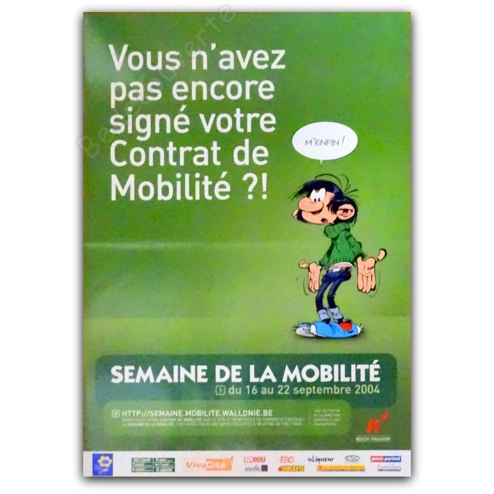 Franquin - Gaston Lagaffe Semaine De La Mobilité