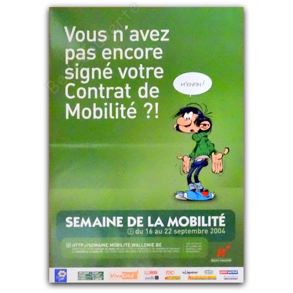 Franquin - Gaston Lagaffe Semaine De La Mobilité