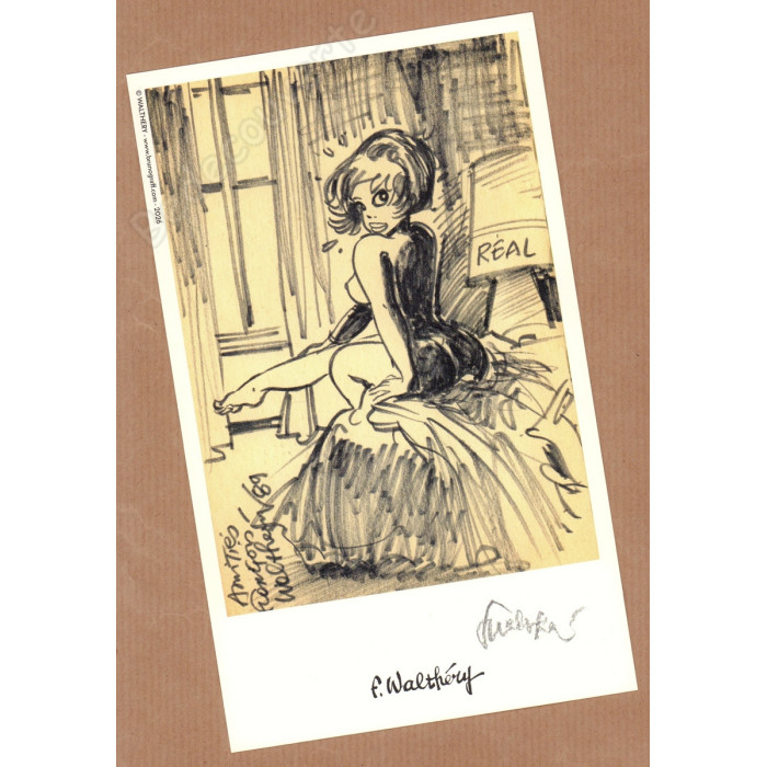 Walthéry - Artbook 69 by F. Walthéry 2 Version Jaune + Dédicace C