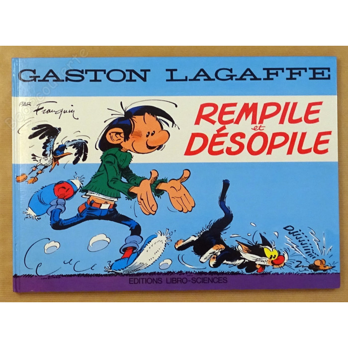 Franquin - Gaston Lagaffe Rempile et Désopile Tirage de Luxe avec Sérigraphie