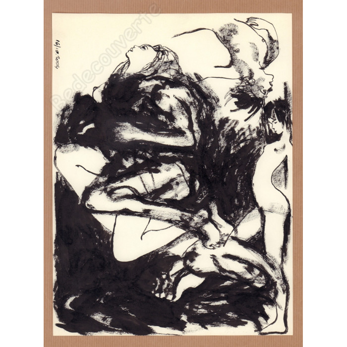 Edmond Baudoin - Dessin Original Femmes