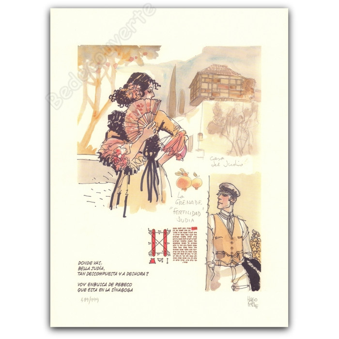 Pratt - Corto Maltese en Cordoba Judia signé