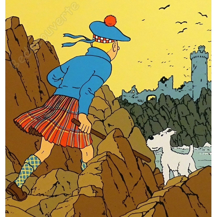 Hergé - Tintin L'Ile Noire Escale à Paris