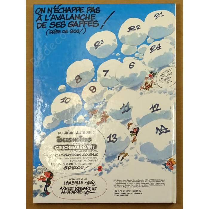Franquin - Tirage De Tête Gaston La Saga Des Baffes