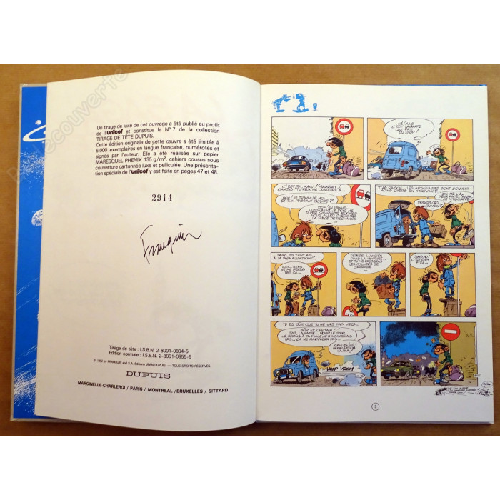 Franquin - Tirage De Tête Gaston La Saga Des Baffes