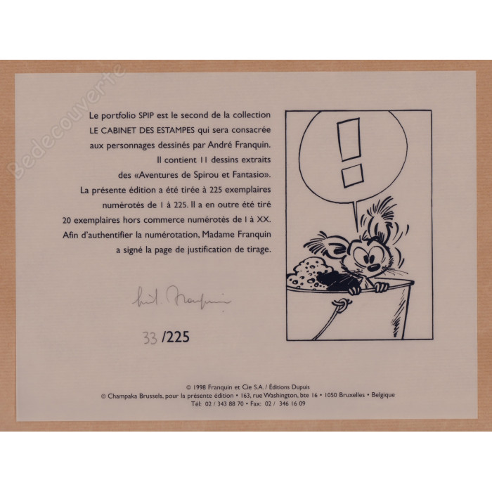 Franquin - Portfolio Le Cabinet Des Estampes Spip