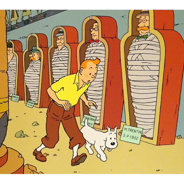 Hergé - Tintin Les Cigares Du Pharaon Escale à Paris