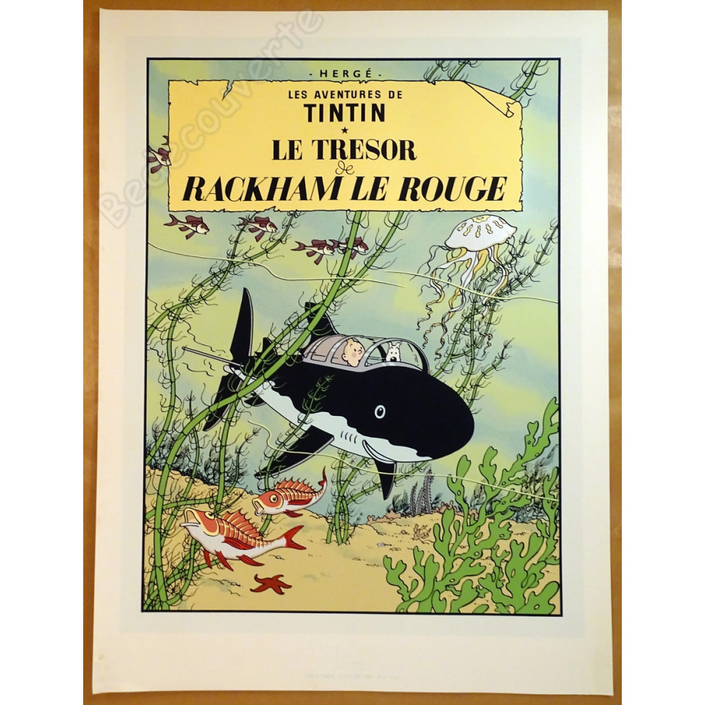 Hergé - Tintin Le Tresor Rackam Le Rouge Escale à Paris