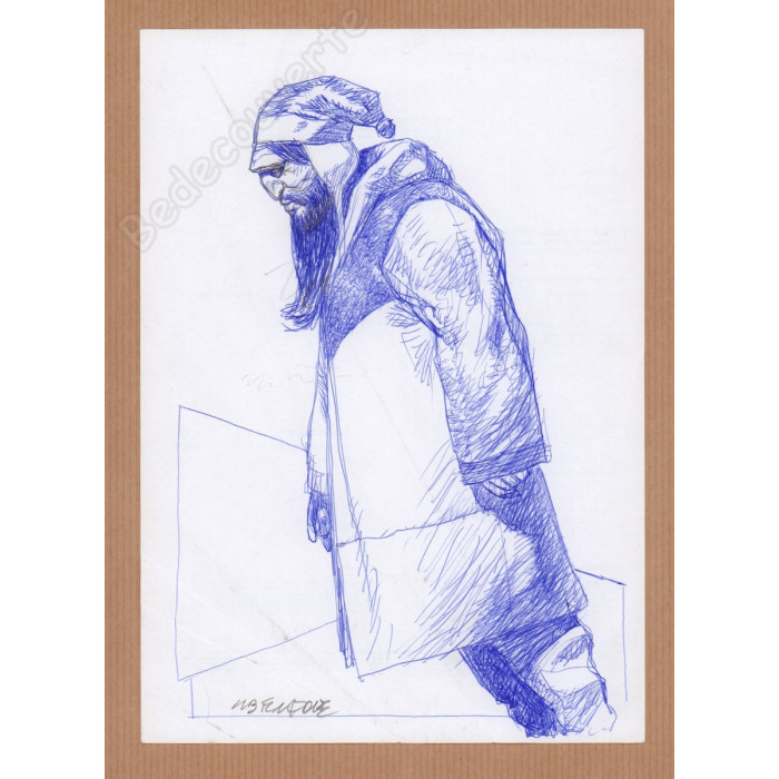 Liberatore Tanino - Dessin Original L'Homme Penché
