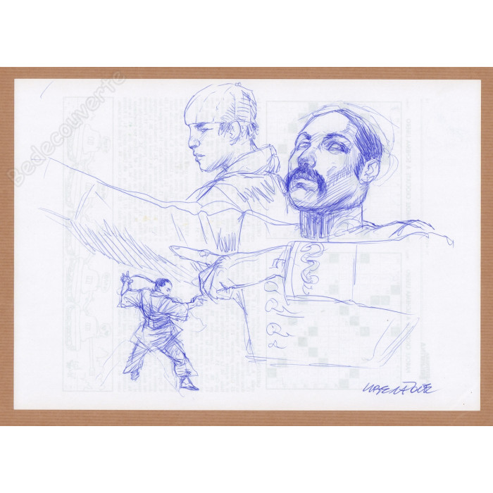 Liberatore Tanino - Dessin Original Arts Martiaux