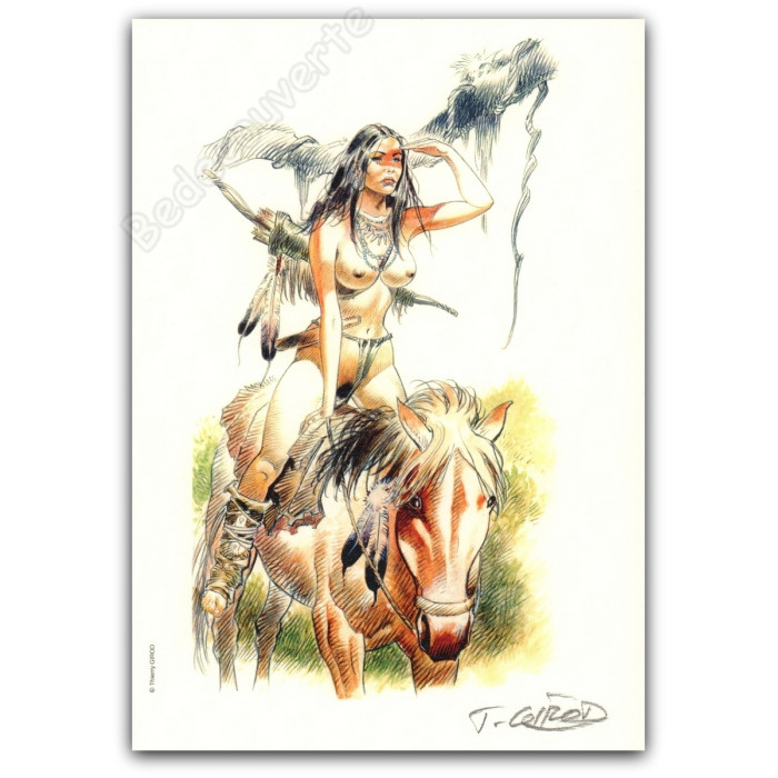 Girod - Indienne à Cheval