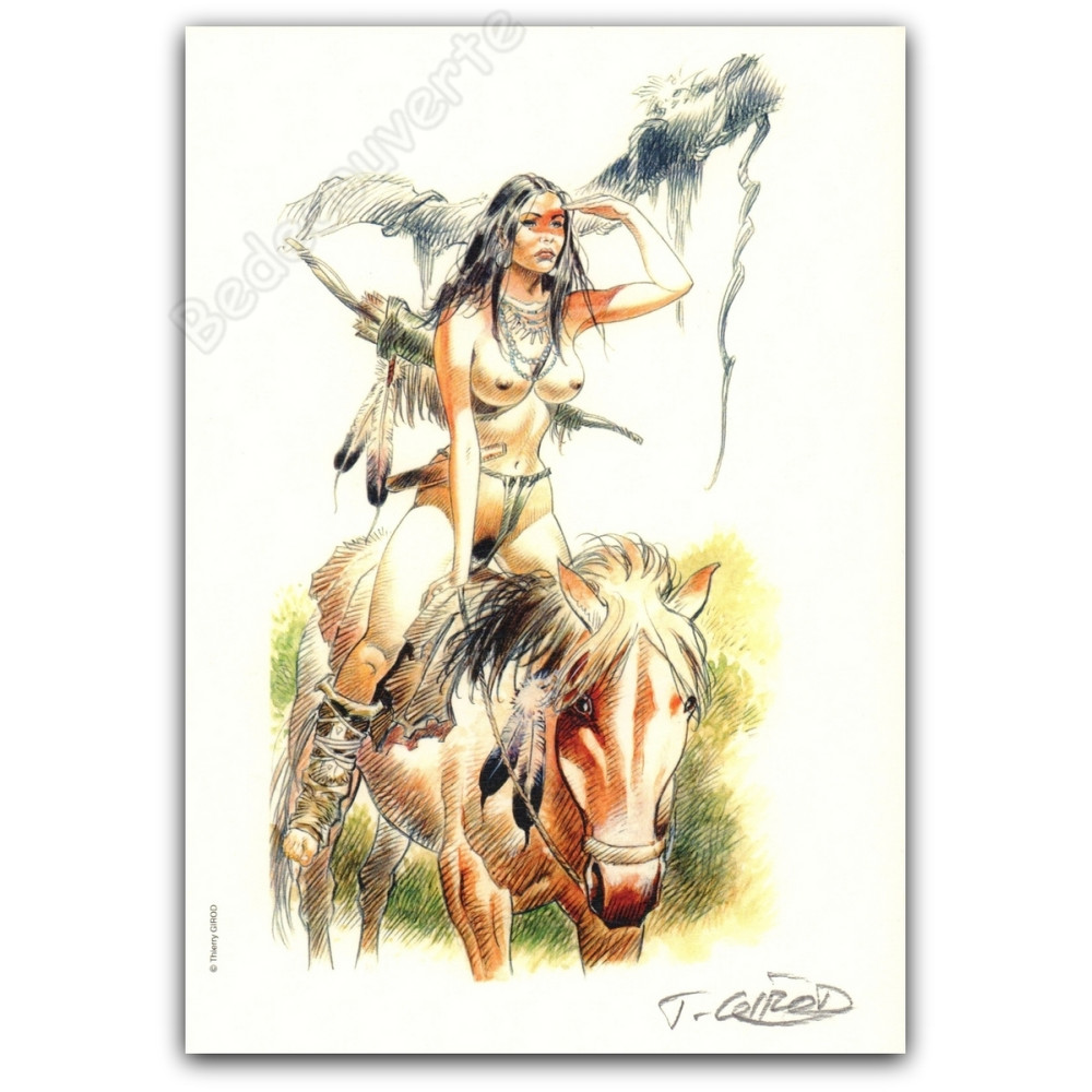 Girod - Indienne à Cheval