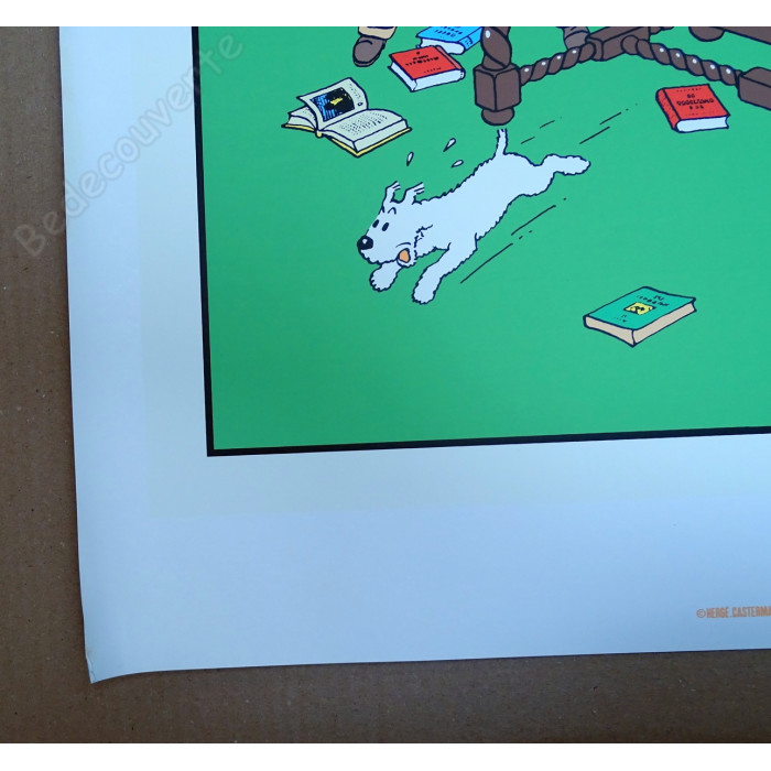 Hergé - Affiche Tintin Les 7 Boules de Cristal