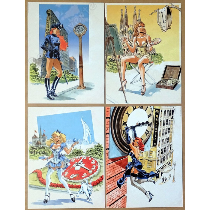 Meynet - Portfolio Un tour d'horloge + Dédicace n°86/150