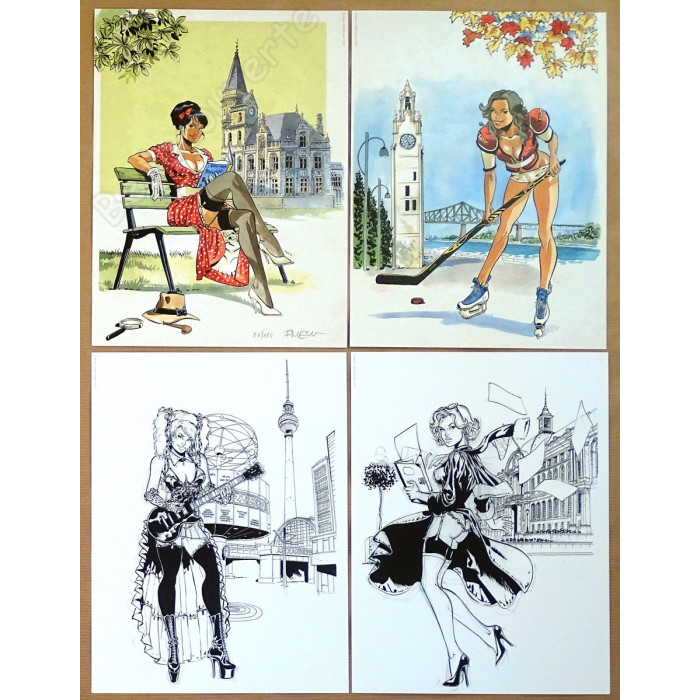 Meynet - Portfolio Un tour d'horloge + Dédicace n°86/150