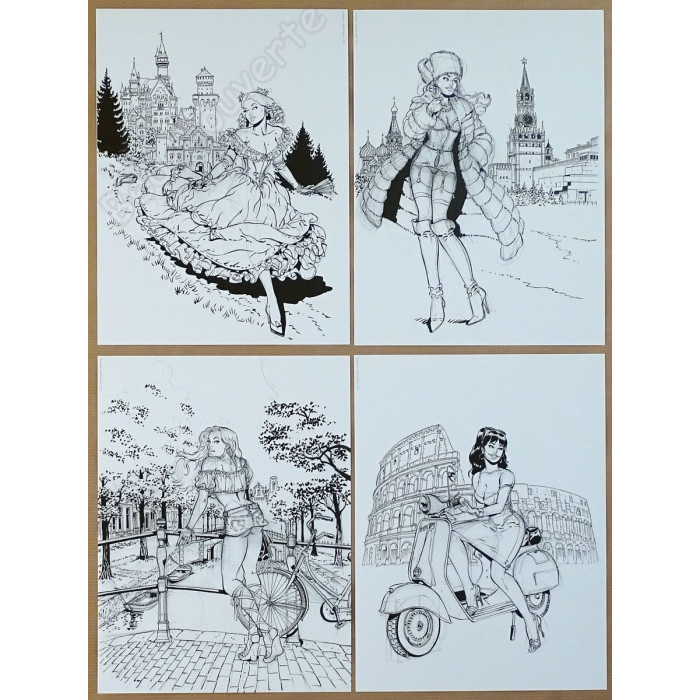 Meynet - Portfolio Un tour d'horloge + Dédicace n°86/150