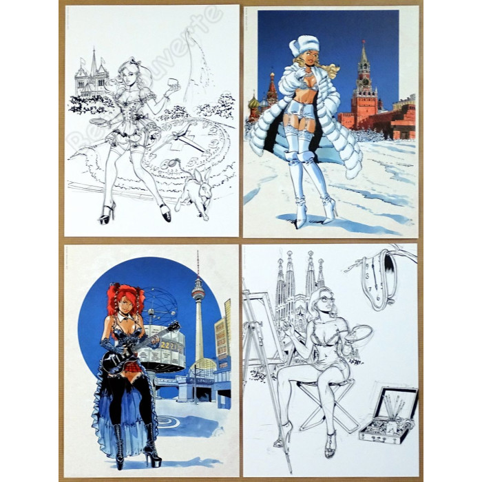 Meynet - Portfolio Autour du Monde + Dédicace n°49/150