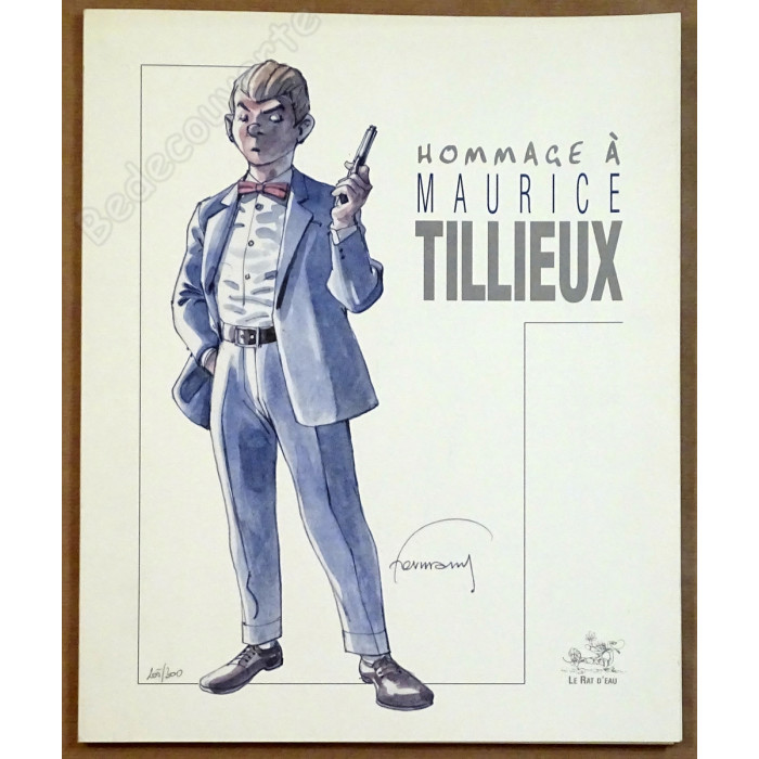 Collectif - Portfolio Hommage à Maurice Tillieux 205/300 + Dédicace Walthéry