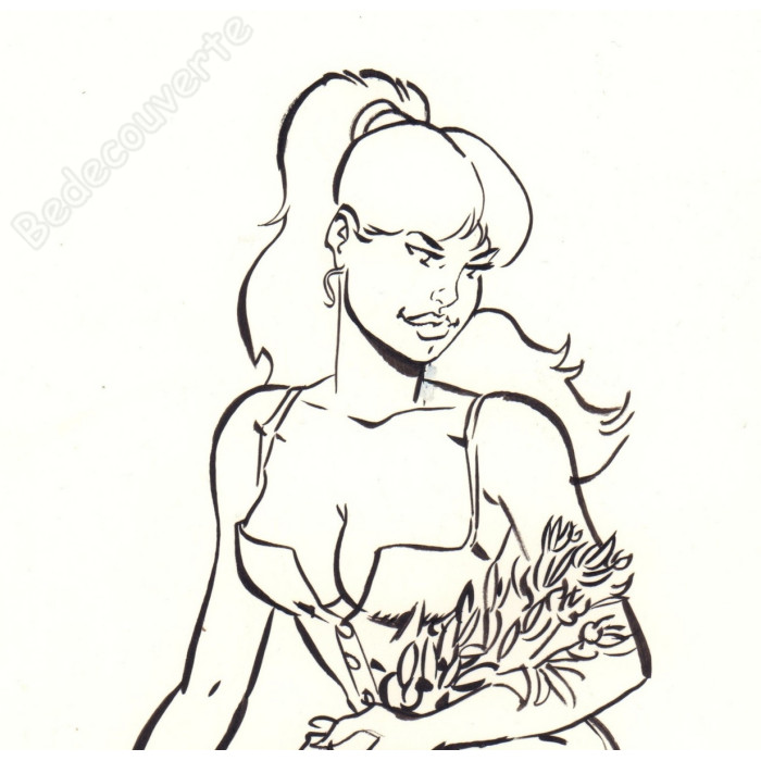 Meynet - Dessin original Babette