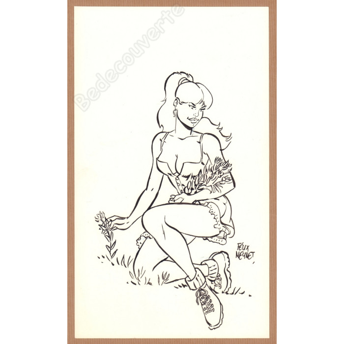 Meynet - Dessin original Babette