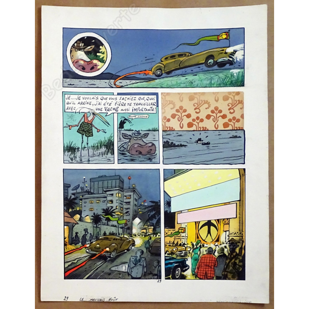 De Moor Johan - Planche Originale La Vache Le Mauvais Goût De La Vengeance pl.29