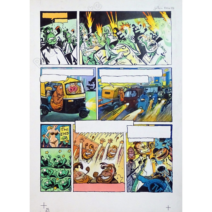 De Moor Johan - Planche Originale Lait Entier Requiem Pour Une Vache pl.25
