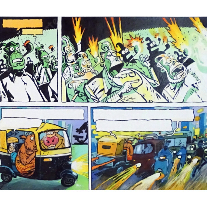De Moor Johan - Planche Originale Lait Entier Requiem Pour Une Vache pl.25