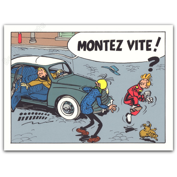 Franquin - Portfolio Belles mécaniques Spirou et Fantasio