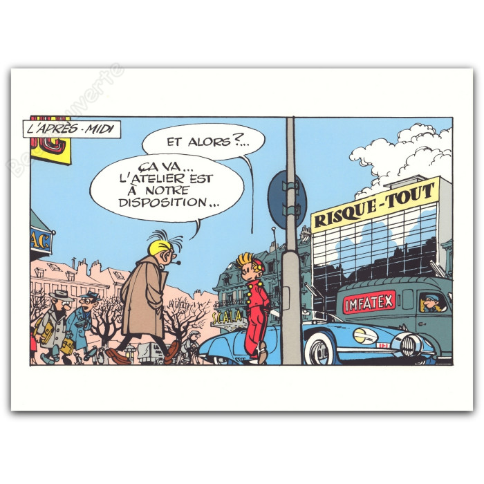 Franquin - Portfolio Belles mécaniques Spirou et Fantasio
