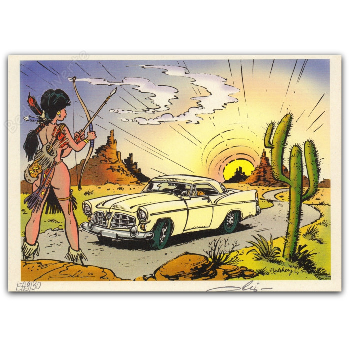 Olis - Indienne et voiture