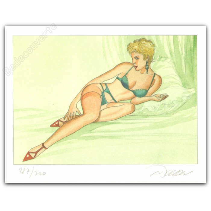 Renaud - Jessica Blandy fond vert