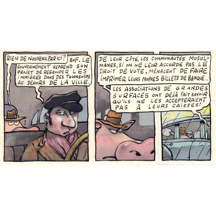 De Moor Johan - Planche Originale La Vache A Mort L'Homme Vive L'Ozone pl.49