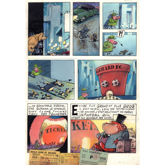 De Moor Johan - Planche Originale La Vache Même Les Oiseaux Puent pl.18