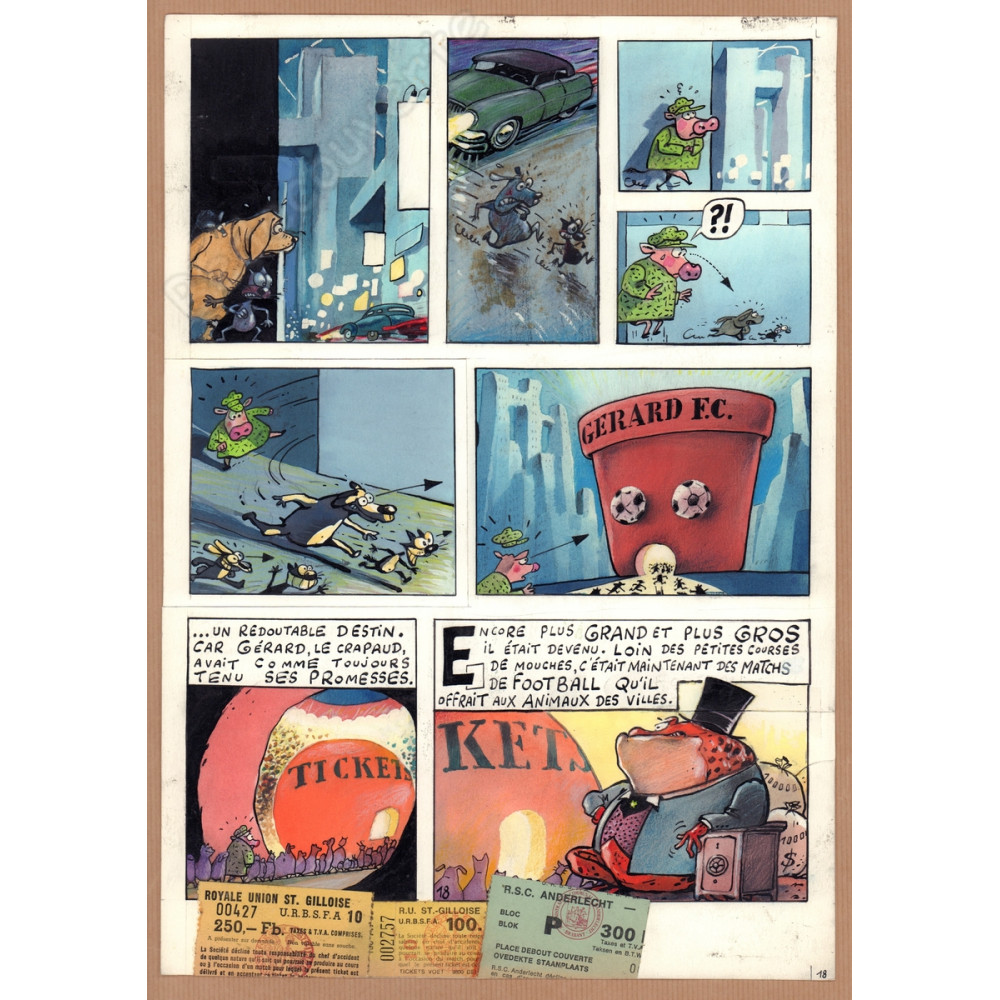 De Moor Johan - Planche Originale La Vache Même Les Oiseaux Puent pl.18