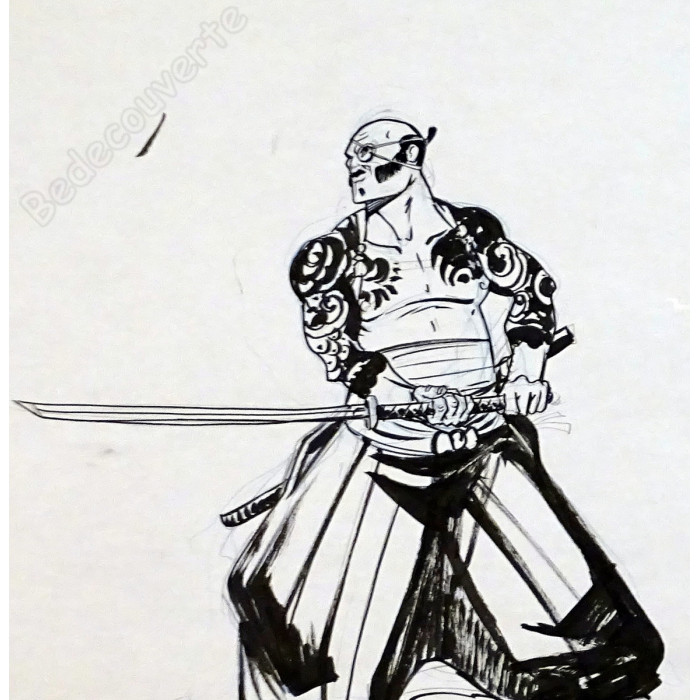 Hub - Dessin Original Okko Samourai