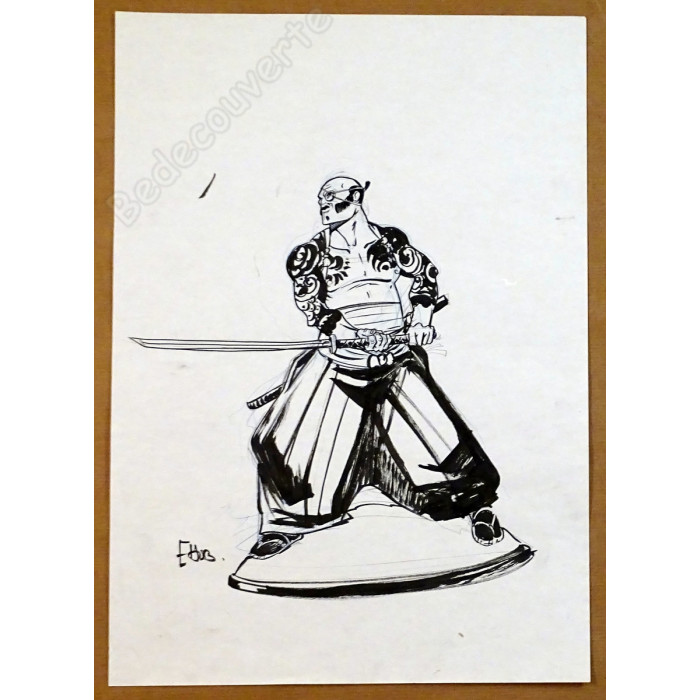 Hub - Dessin Original Okko Samourai