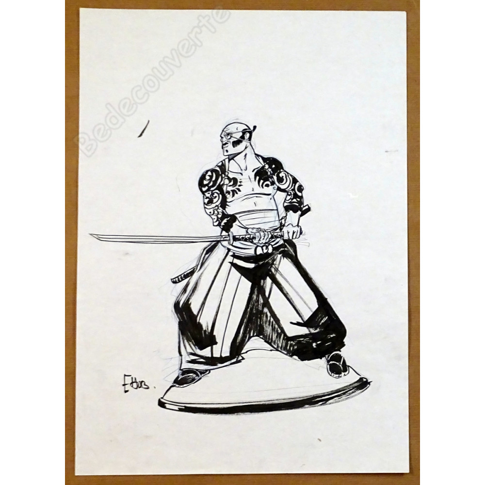 Hub - Dessin Original Okko Samourai