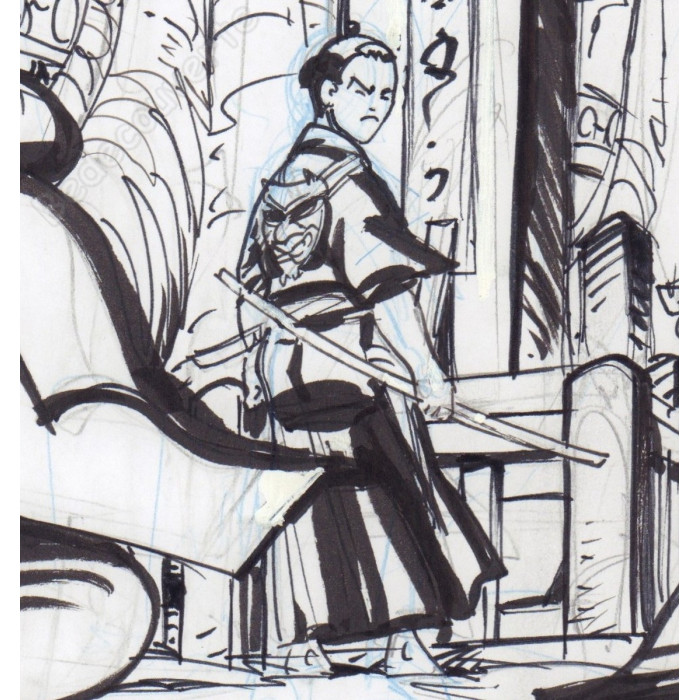 Hub - Dessin Original Okko et son katana