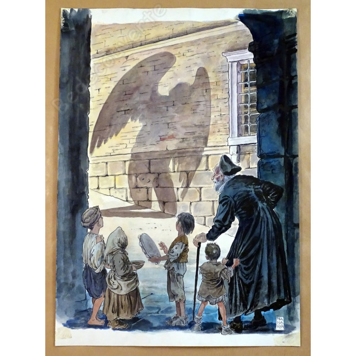 Manara Milo - Dessin Original Caravaggio