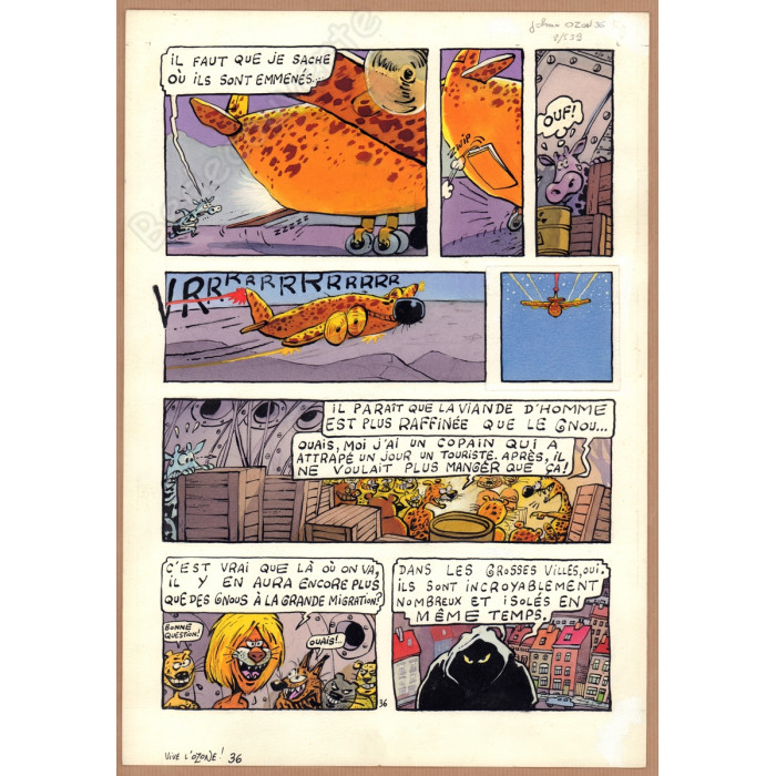 De Moor Johan - Planche Originale La Vache A Mort L'Homme Vive L'Ozone pl.36