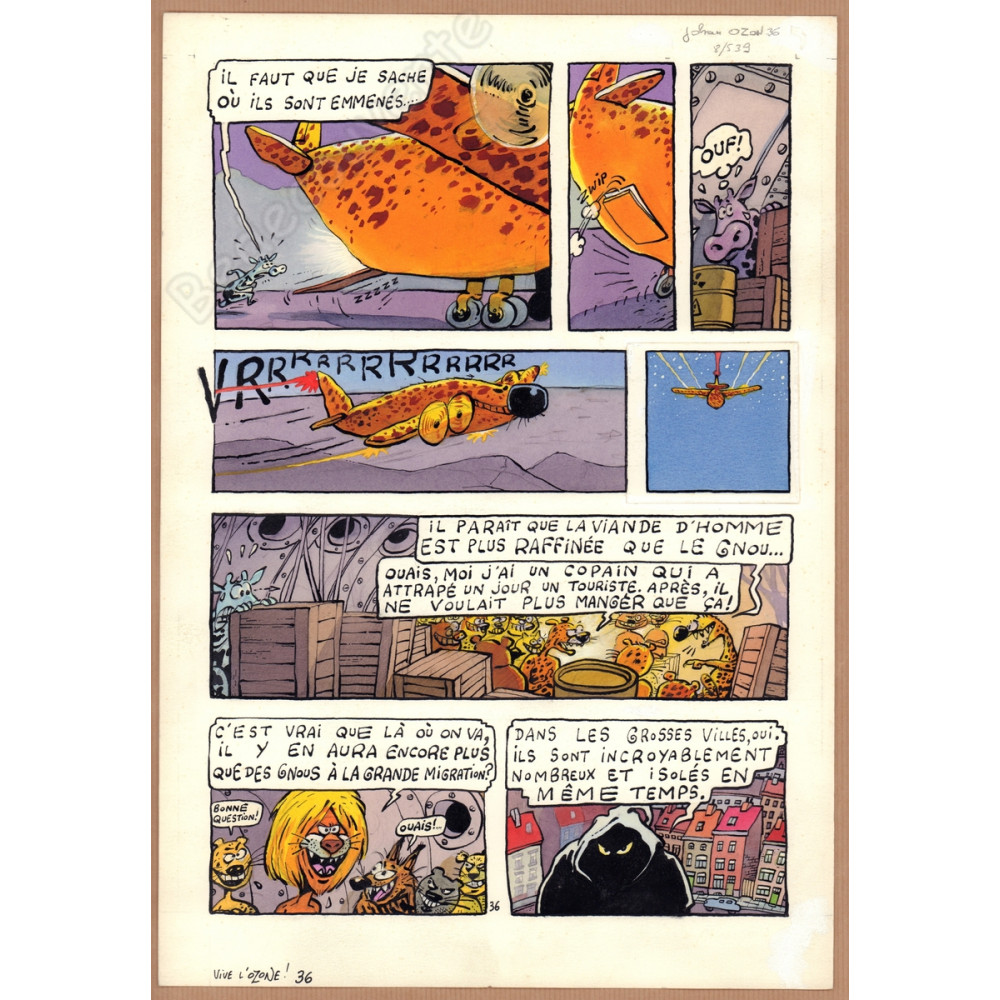 De Moor Johan - Planche Originale La Vache A Mort L'Homme Vive L'Ozone pl.36
