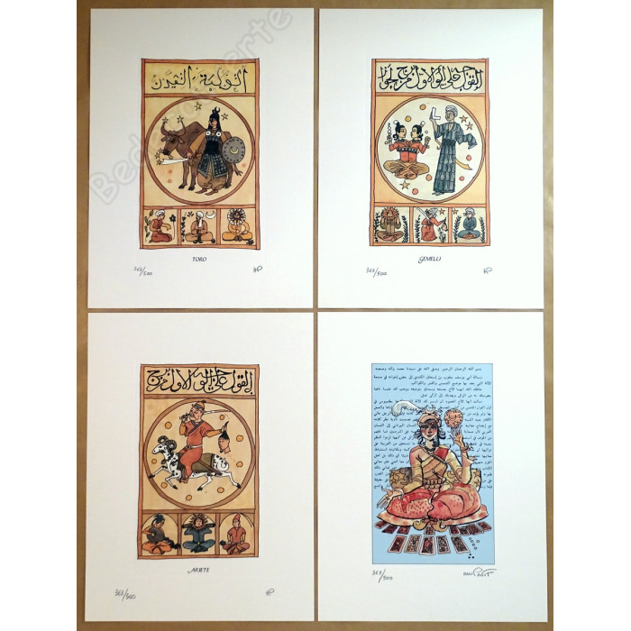 Hugo Pratt - Portfolio Al Kitab Al-Bulhan Astrologia