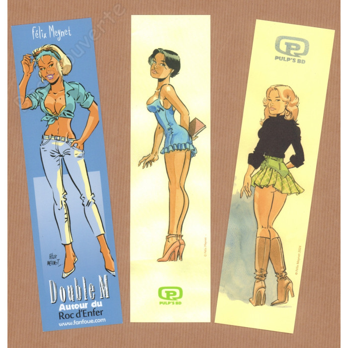 Meynet - 3 Marque-pages Fanfoué et Double M