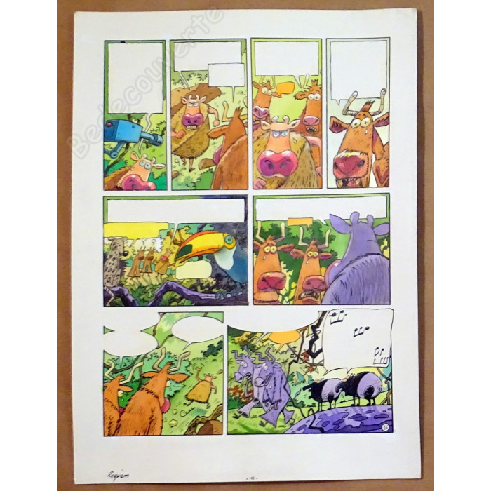 De Moor Johan - Planche Originale Lait Entier Requiem Pour Une Vache pl.30