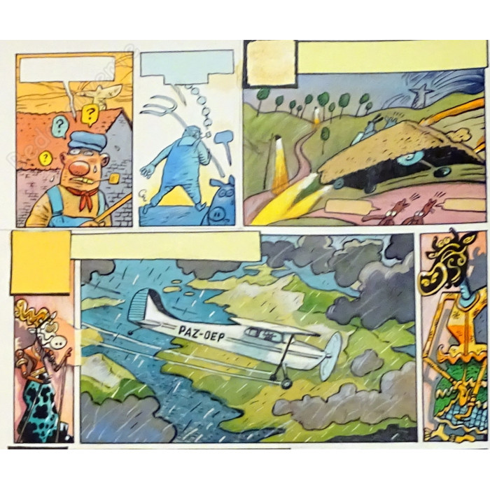De Moor Johan - Planche Originale Lait Entier Requiem Pour Une Vache pl.3