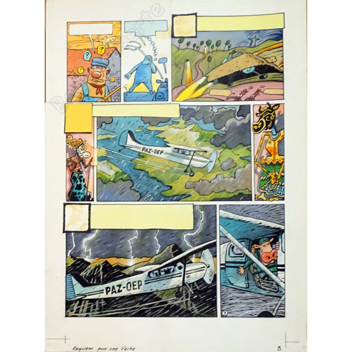 De Moor Johan - Planche Originale Lait Entier Requiem Pour Une Vache pl.3