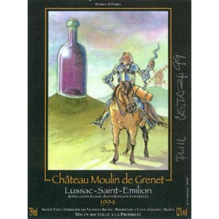 Castaza - Etiquette Vin Don Quichotte