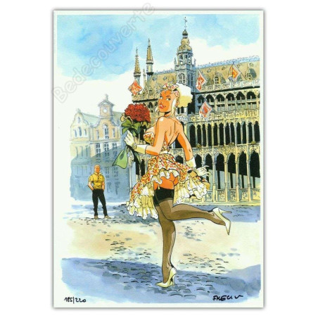 Meynet - Bruxelles Grand Place Pin-up Mirabelle