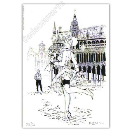 Meynet - Bruxelles Grand Place Pin-Up Mirabelle