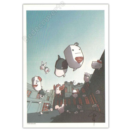 Dan Qualizza - Hommage Bd Spirou Astérix Hello Kitty
